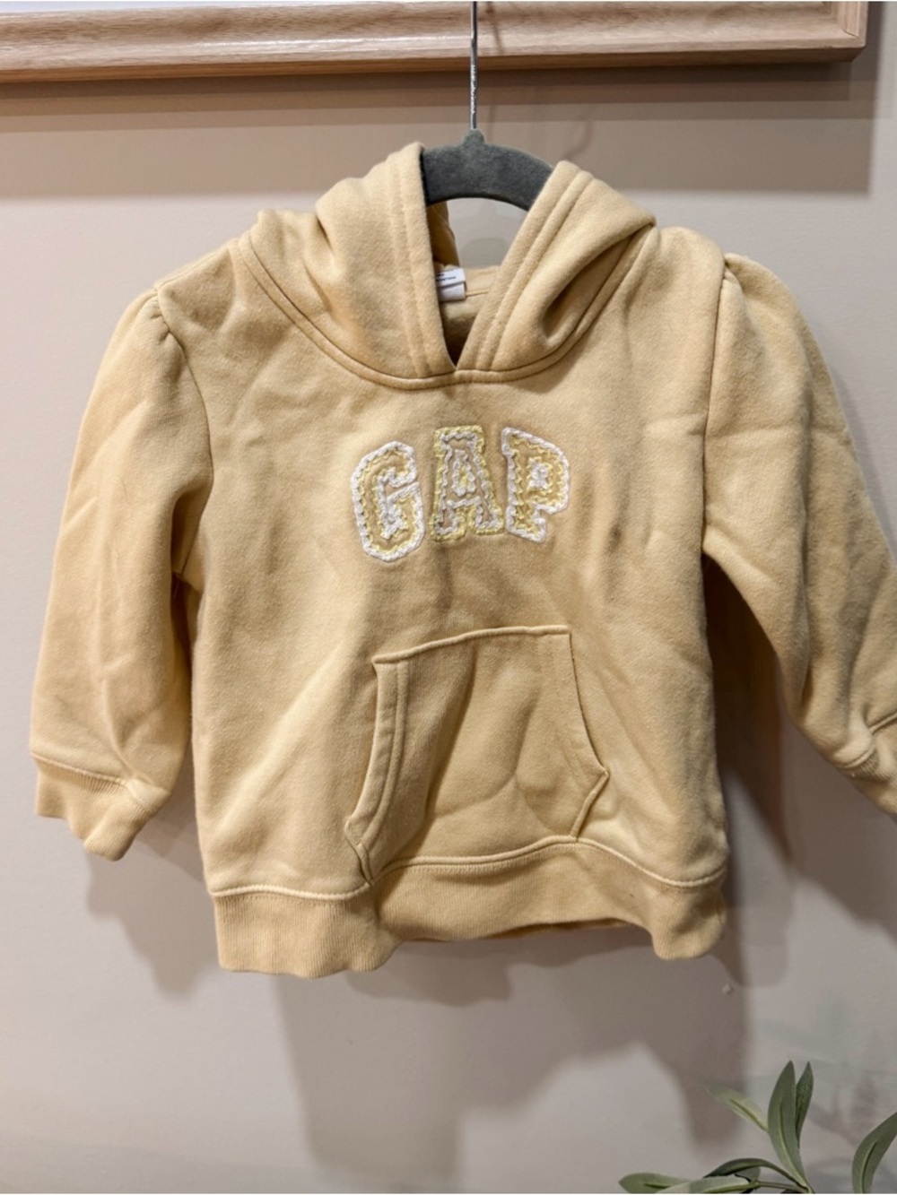 GAP Baby Hooded Sweatshirt in Butter Yellow